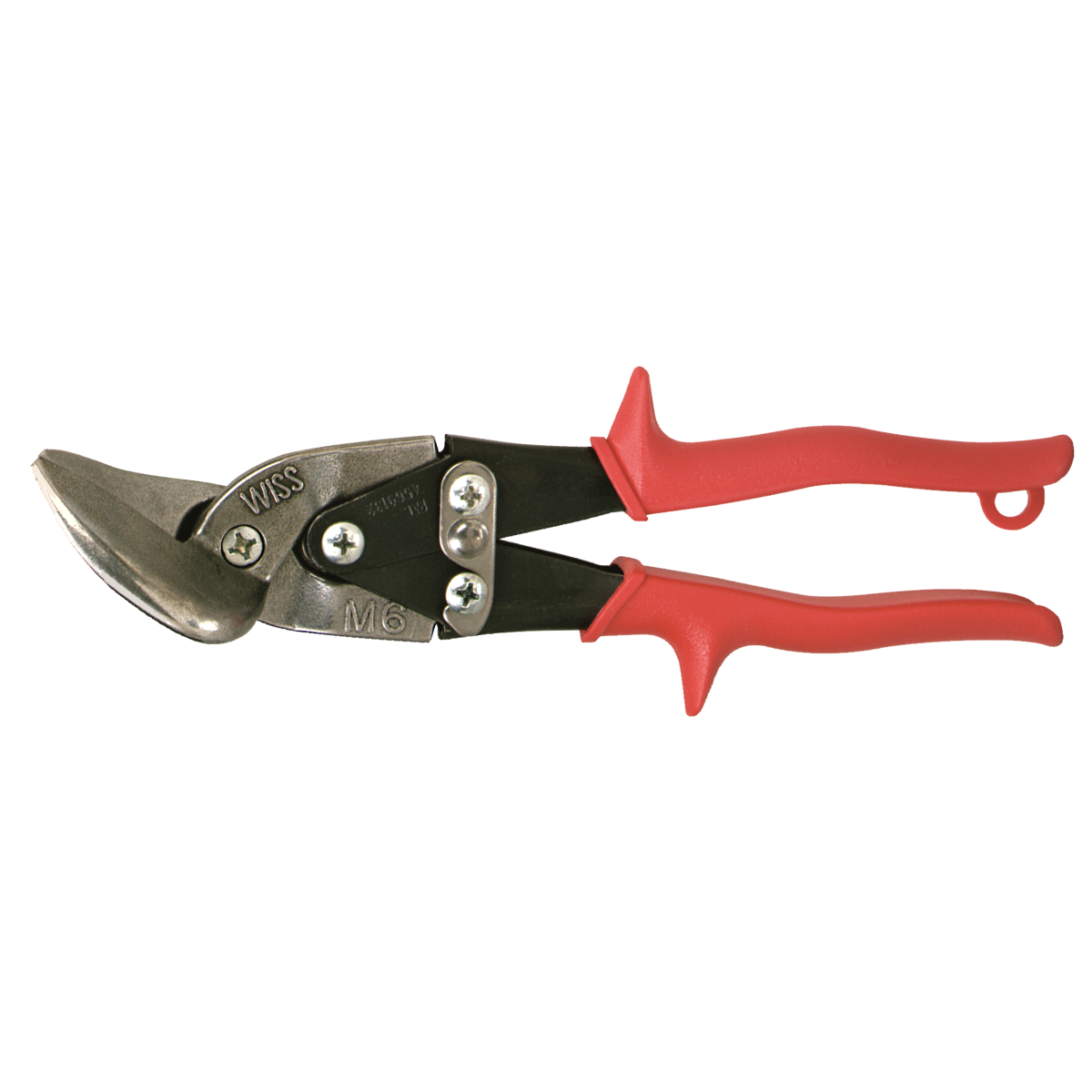 Wiss 9-1/4" Offset Snips — Red Grips Circle Left