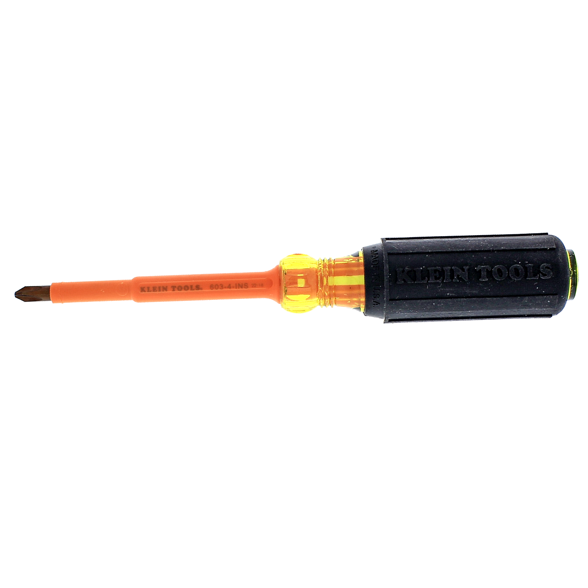 Klein #2 x 4" Round Blade Phillips Insulated Screwdriver