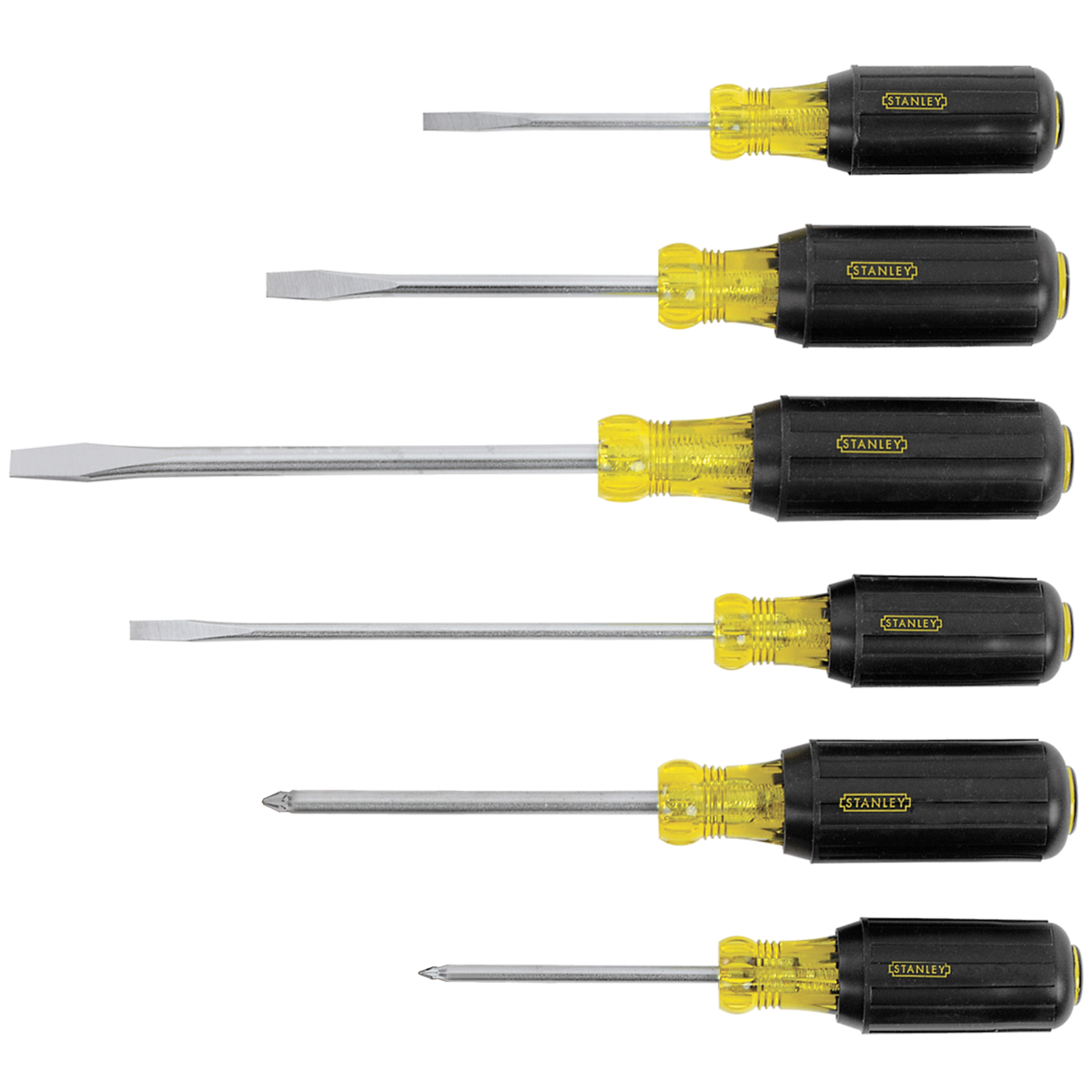 Stanley Vinyl Grip Screwdriver Set — 6 pc.