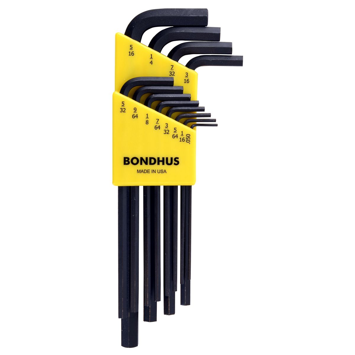 Bondhus 12136 Long Arm Hex Key Set — 12 pc.