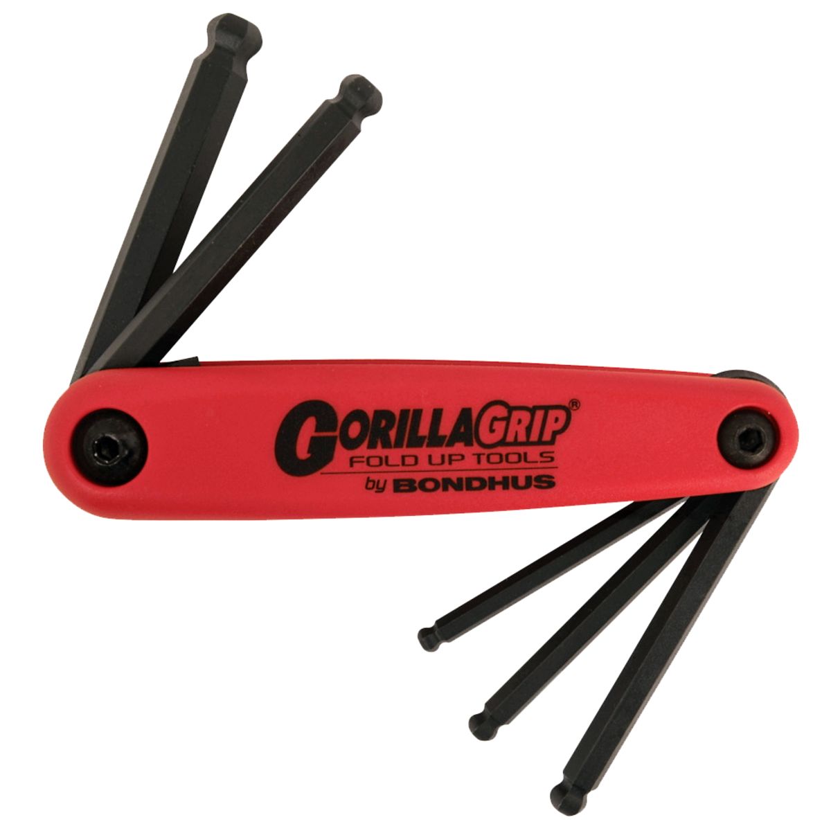 Bondhus 12897 M5-M10 GorillaGrip Fold Up Ball End Set 5 pc.