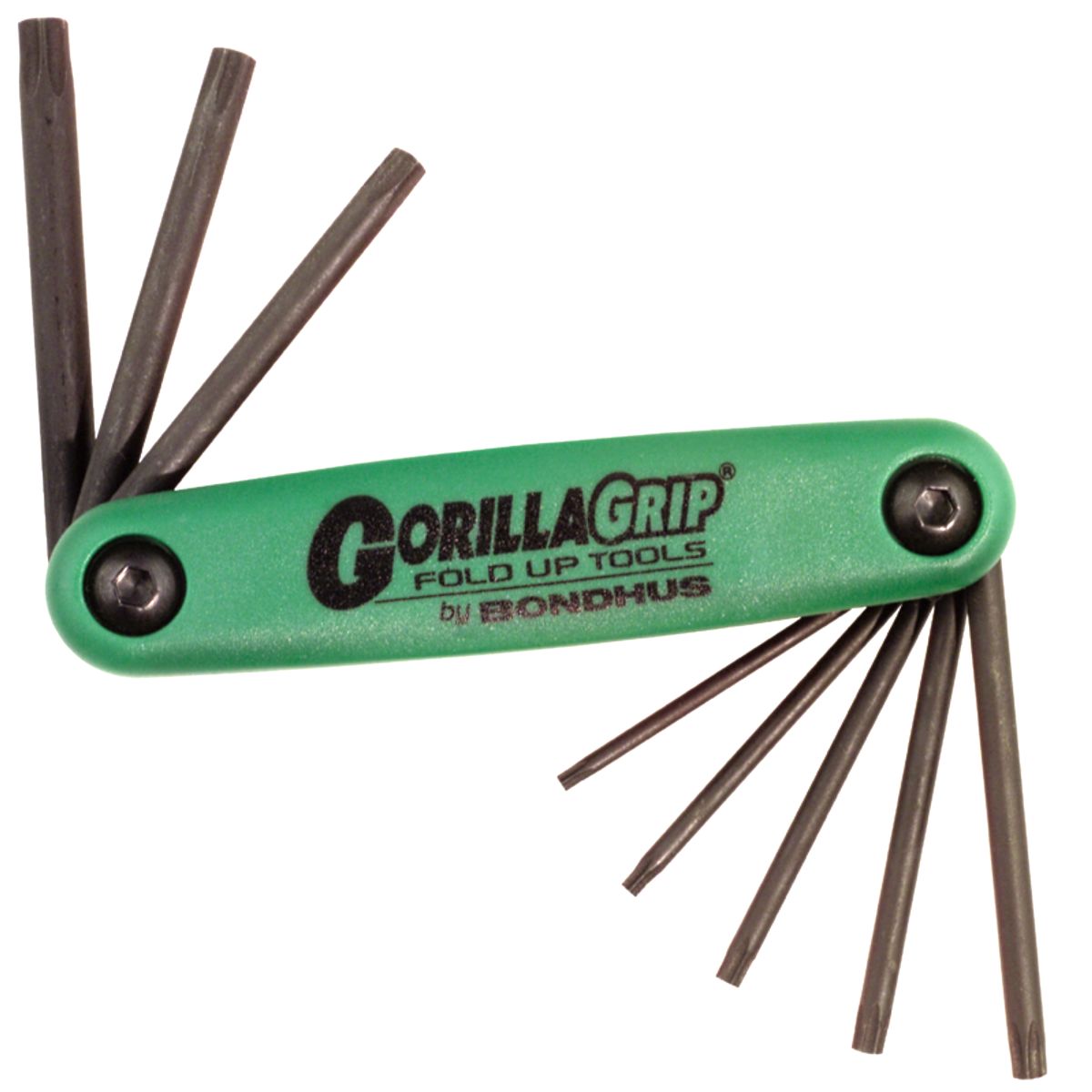 Bondhus 12634 T9-T40 GorillaGrip Fold Up Torx Set 8 pc.