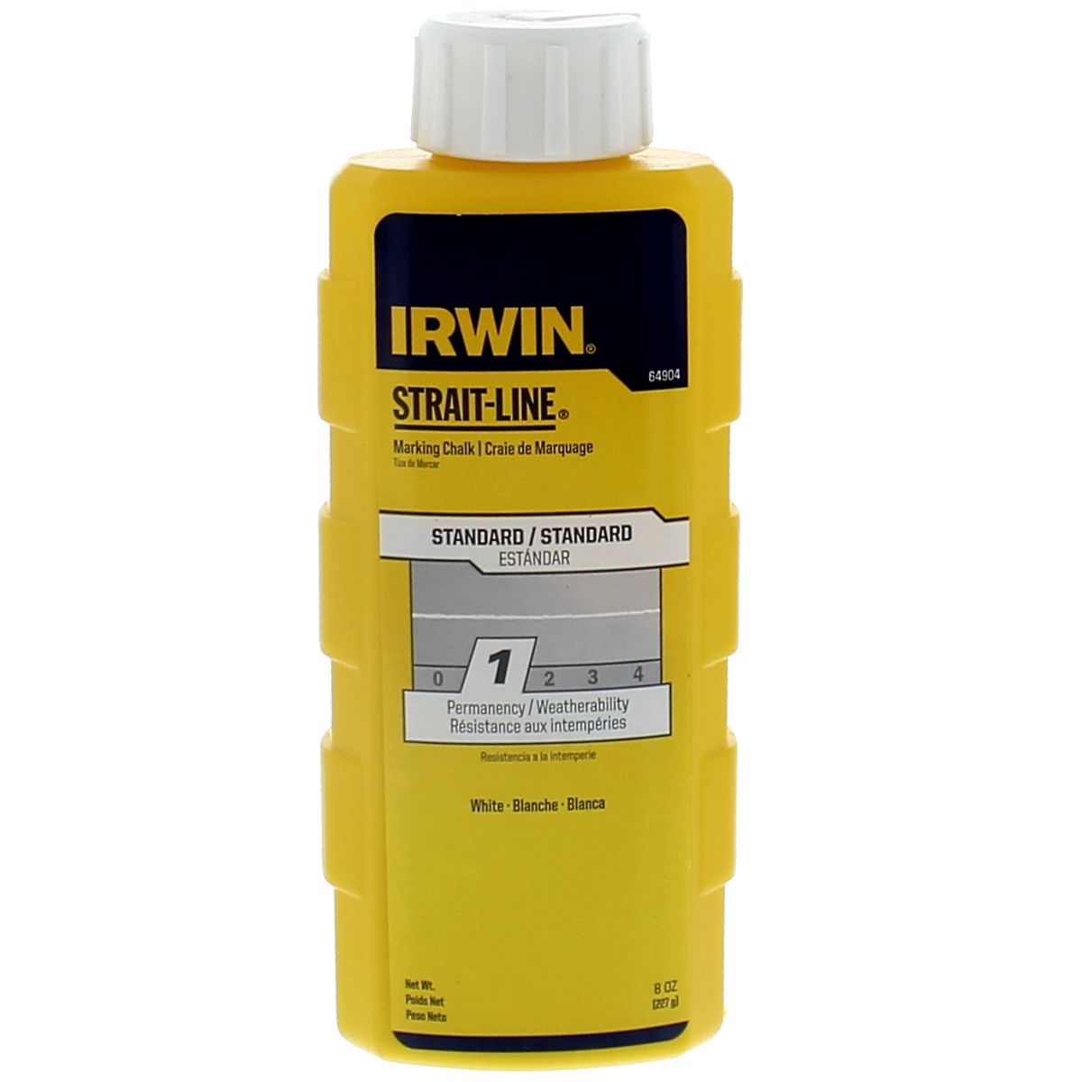 Irwin 64904 STRAIT-LINE® 8 oz. Standard Marking Chalk, White