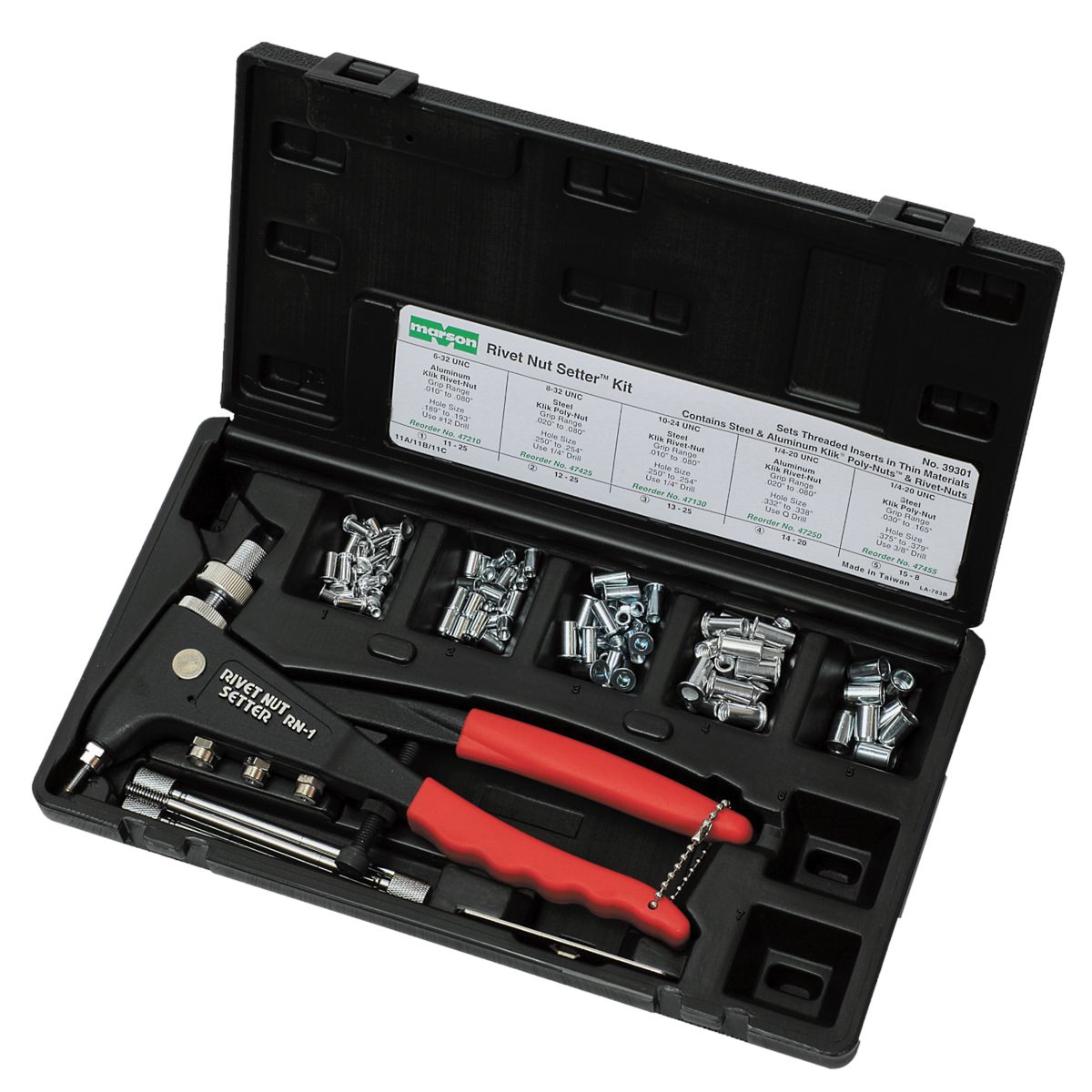 Tacoma Screw Products | Marson 39301 Rivet Nut Tool Kit