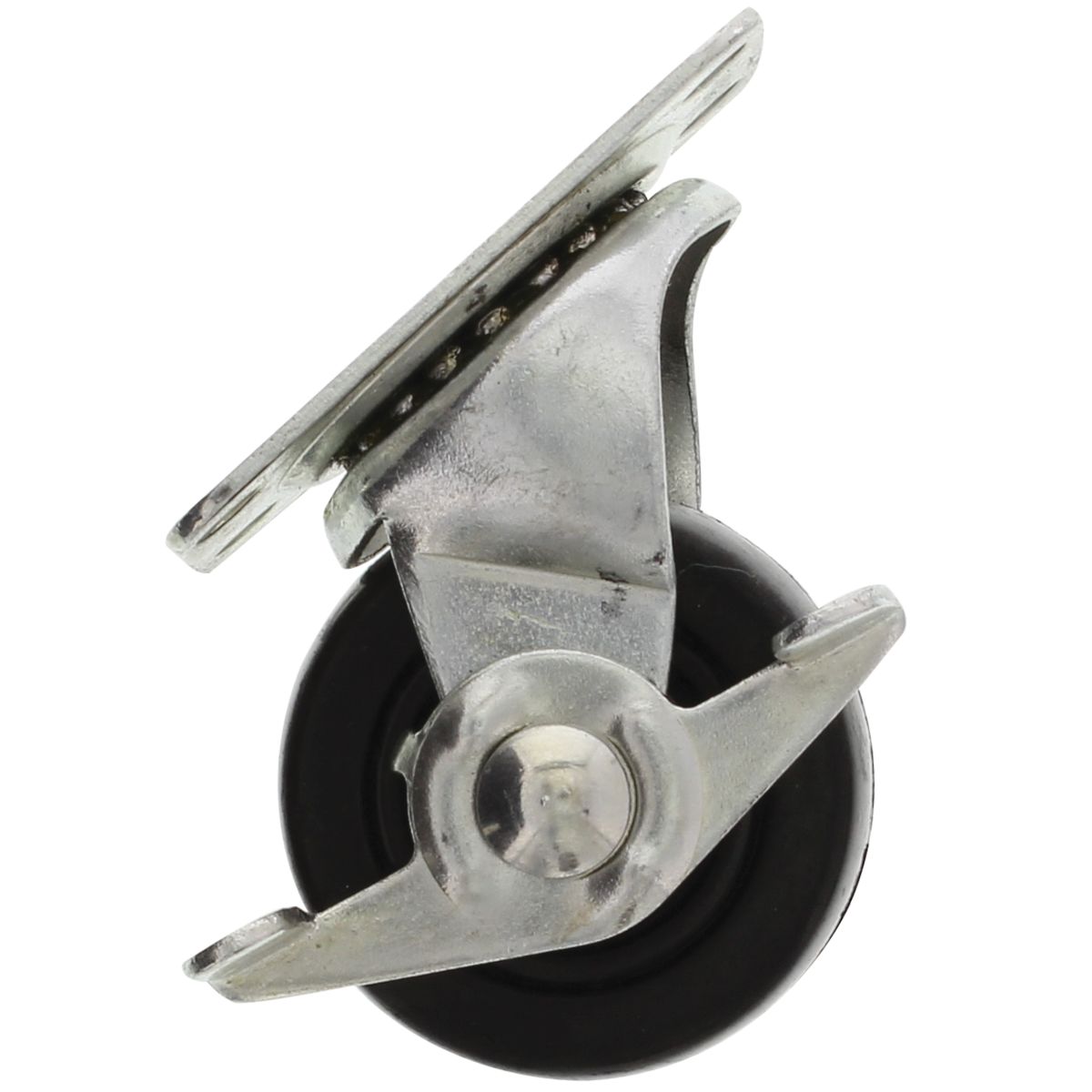 4" x 1-1/2" Swivel General Duty Caster Soft Rubber with Brake