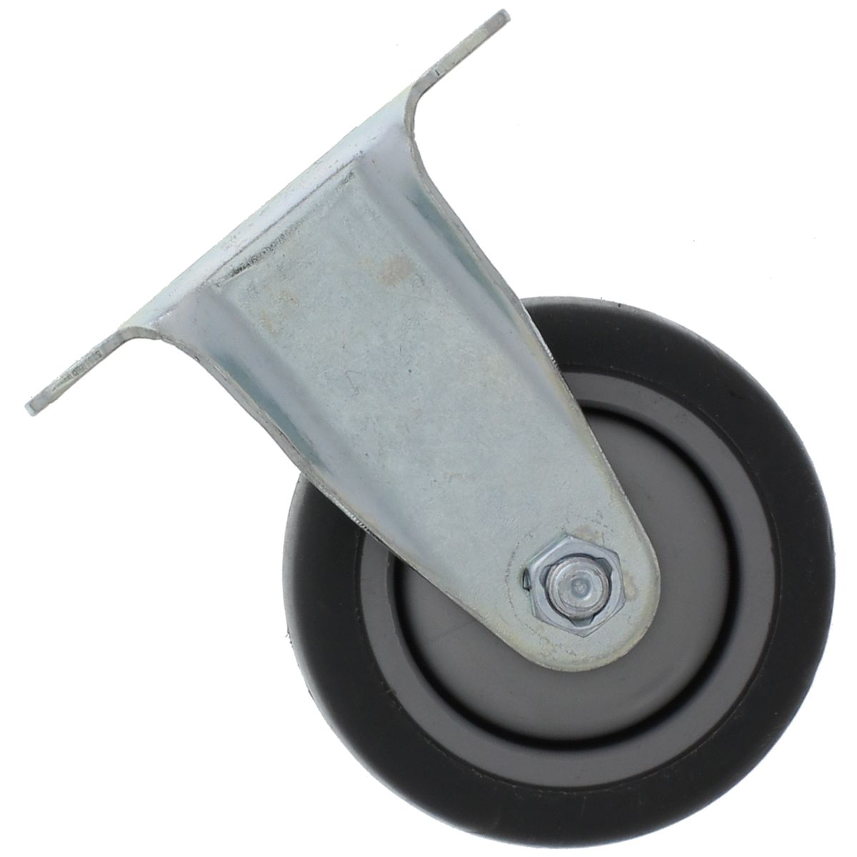 3-1/2" x 1-1/8" Rigid Medium Duty Caster Soft Rubber