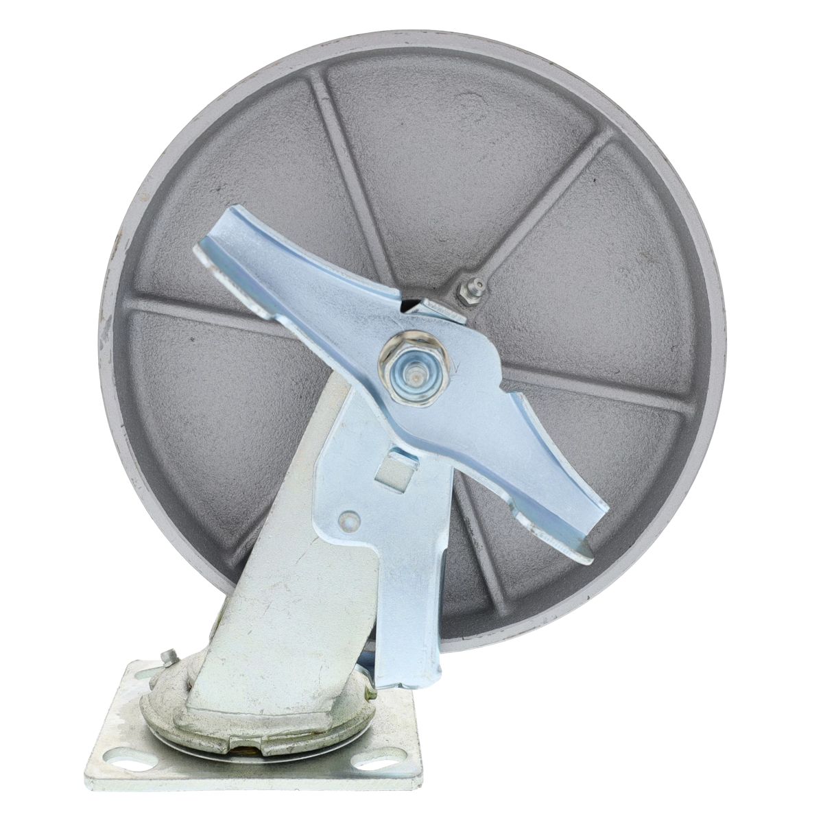 8" x 2" Swivel Medium-Heavy Duty Caster with Brake Semi-Steel
