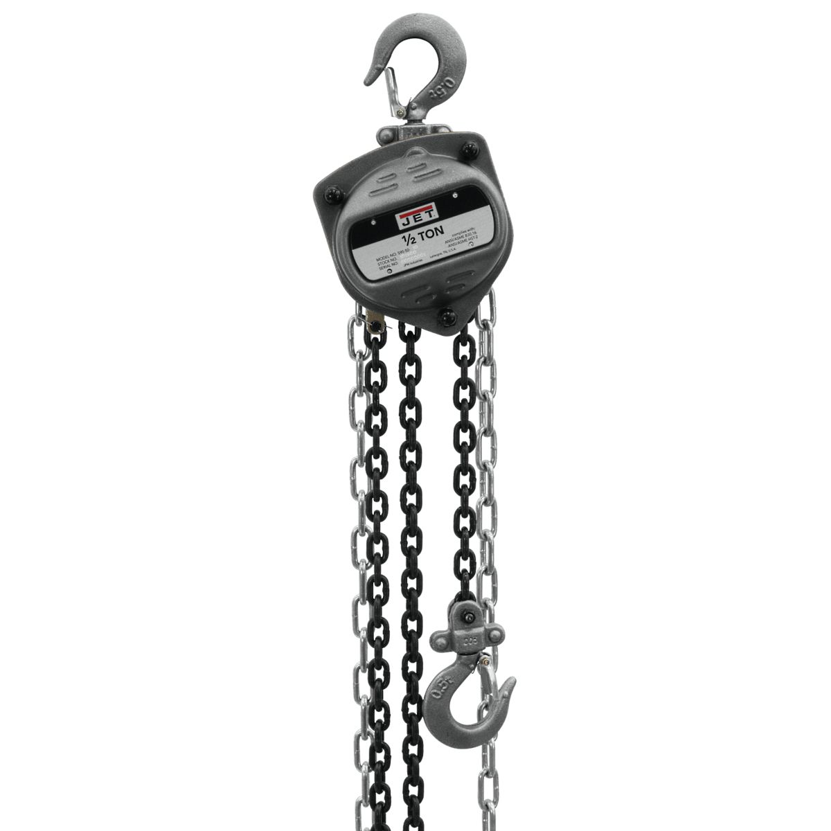 Jet S90-050-10 1/2 Ton Hand Chain Hoist 10' Lift 101900