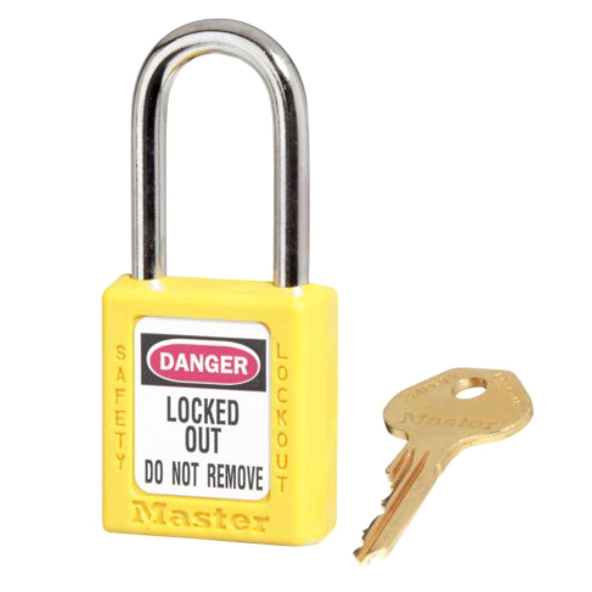 Master Lock 410KAYLW Zenex Safety Padlock (Keyed Alike), Yellow