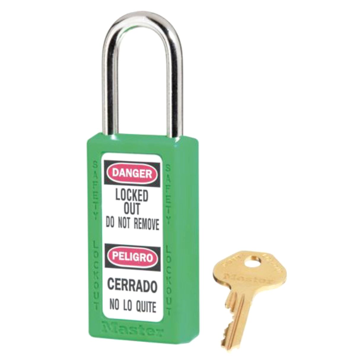 Master Lock 411GRN  Zenex Safety Padlock (Keyed Diff), Green