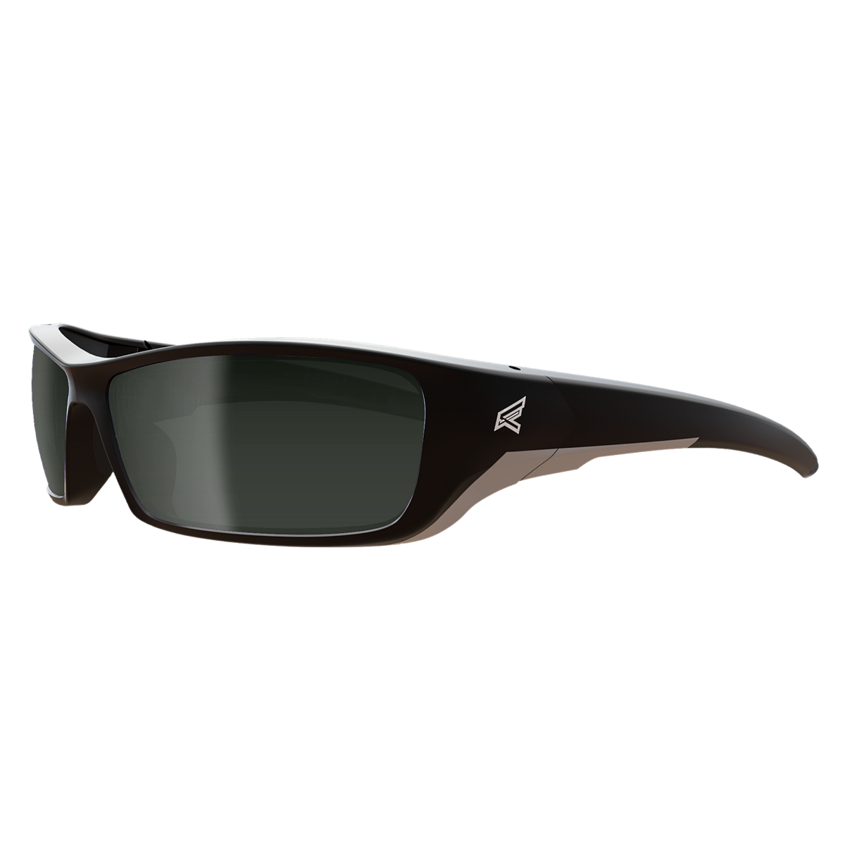 Edge Reclus Polarized Safety Glasses — Silver Mirror/Black