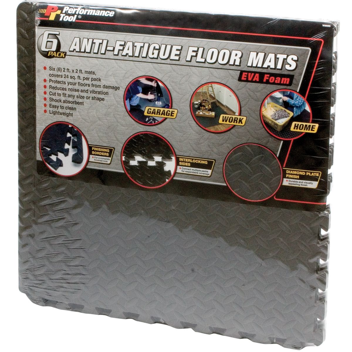 Floor Mats — Anti-Fatigue, 6/PKG