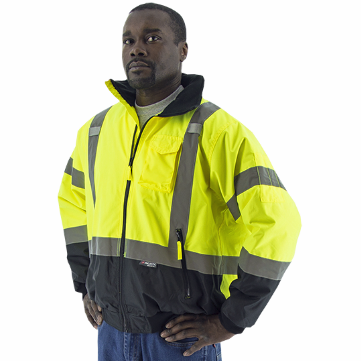 High Visibility Bomber Jacket — Small