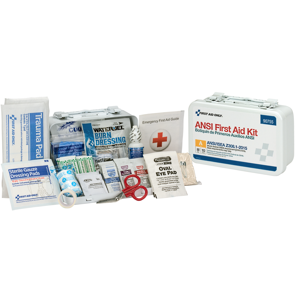 10 Person Bulk ANSI Class A First Aid Kit