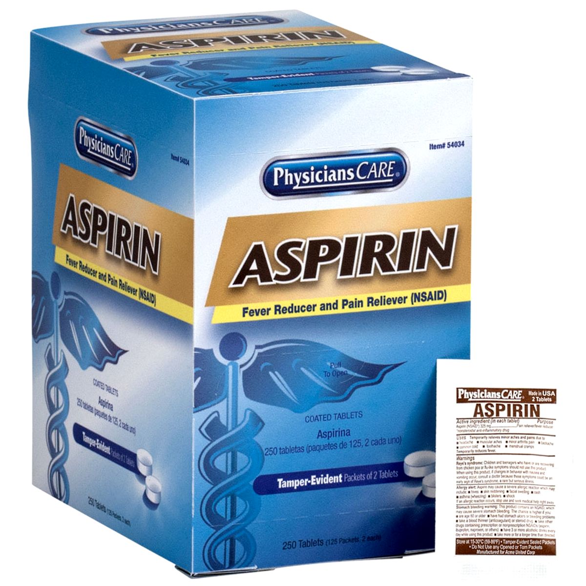 Aspirin, 125-2 Pks./Box