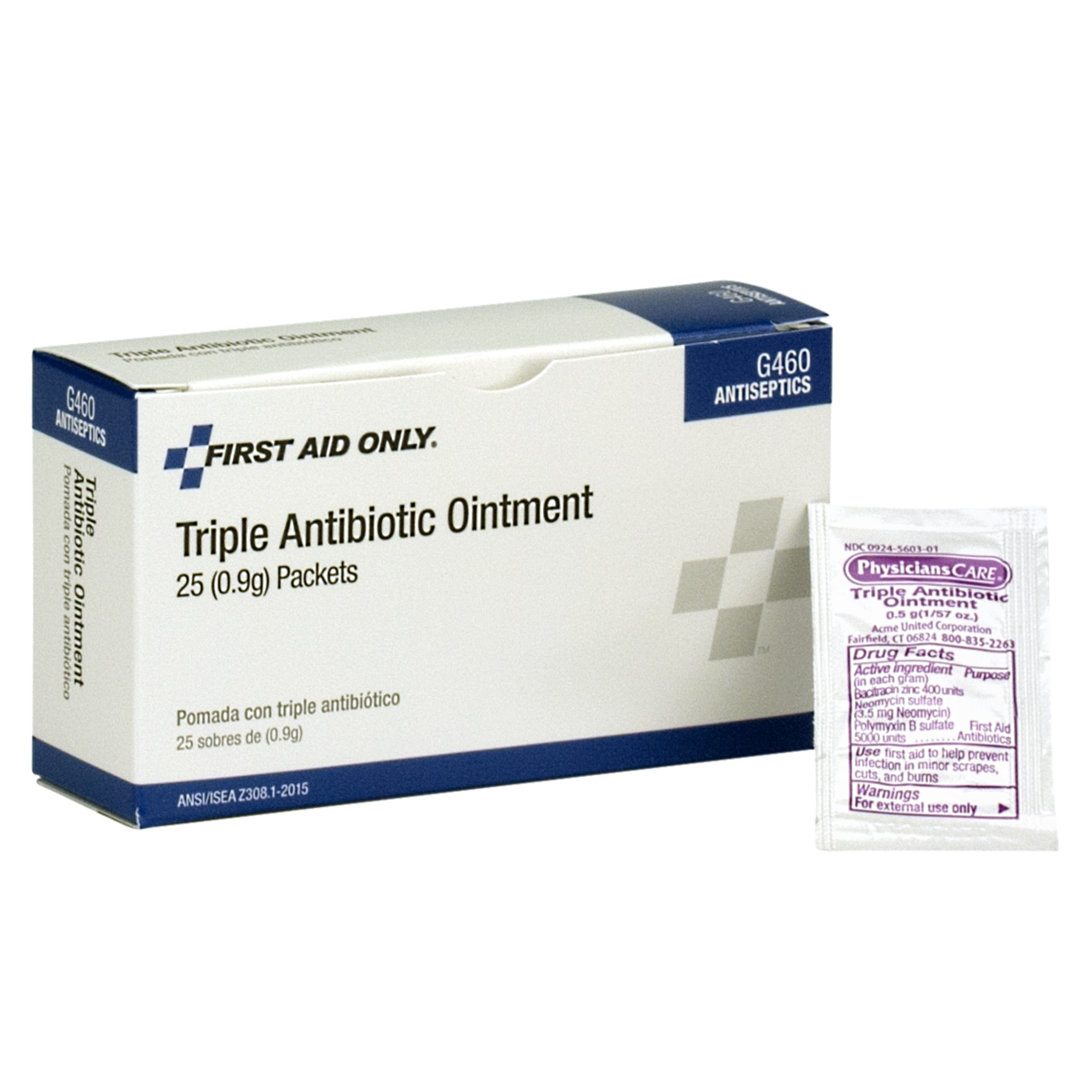 Triple Antibiotic Ointment Paks, 25/Box