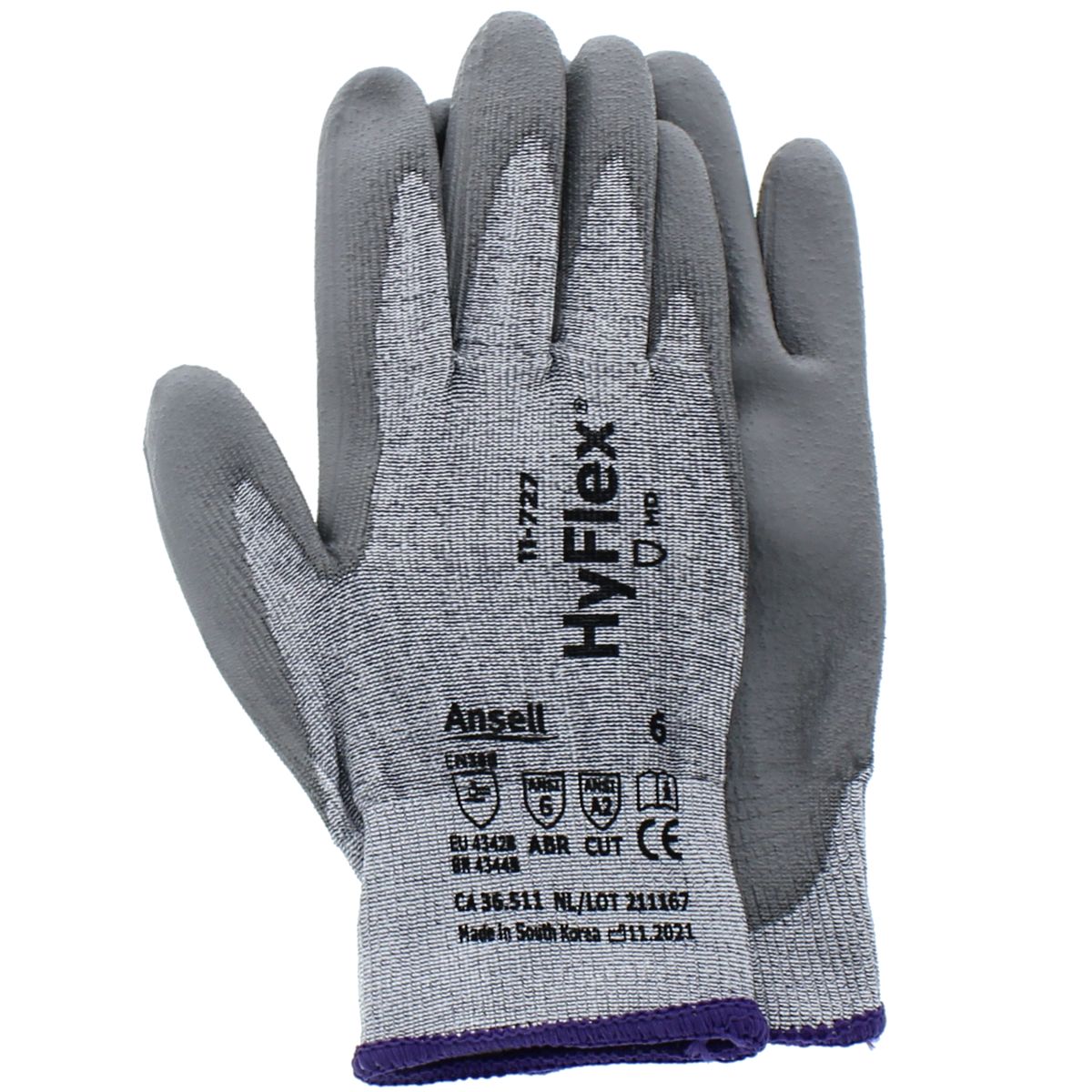 HyFlex Cut Resistant Gloves - Cut Level A2, X-Small