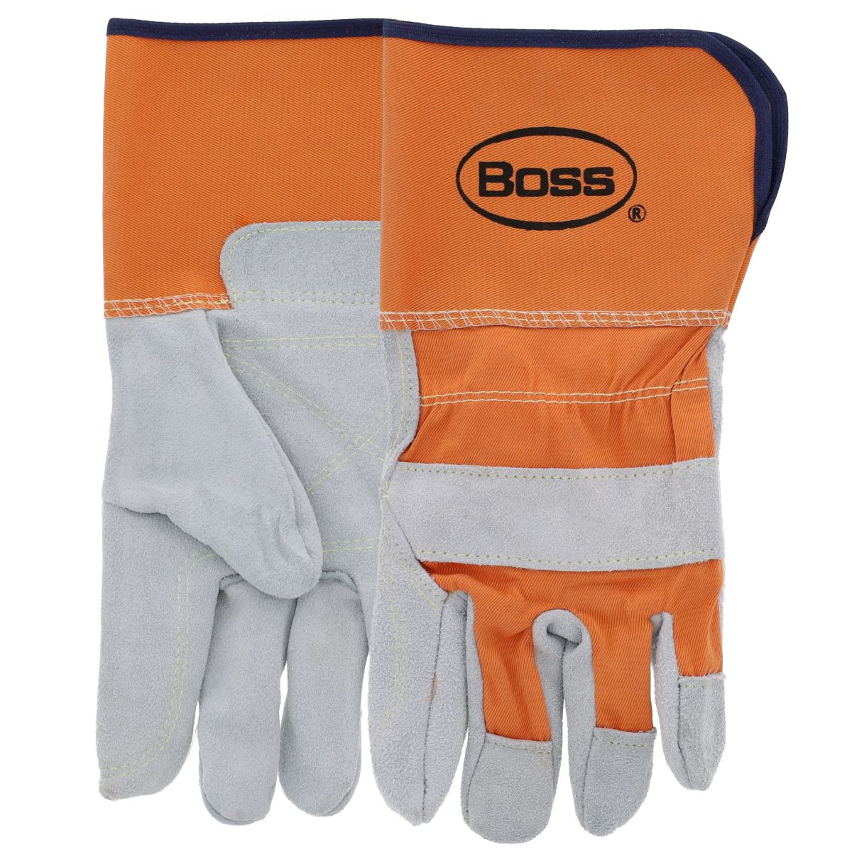 Double Palm Leather Gloves — X-Large, 4-1/2" Cuff