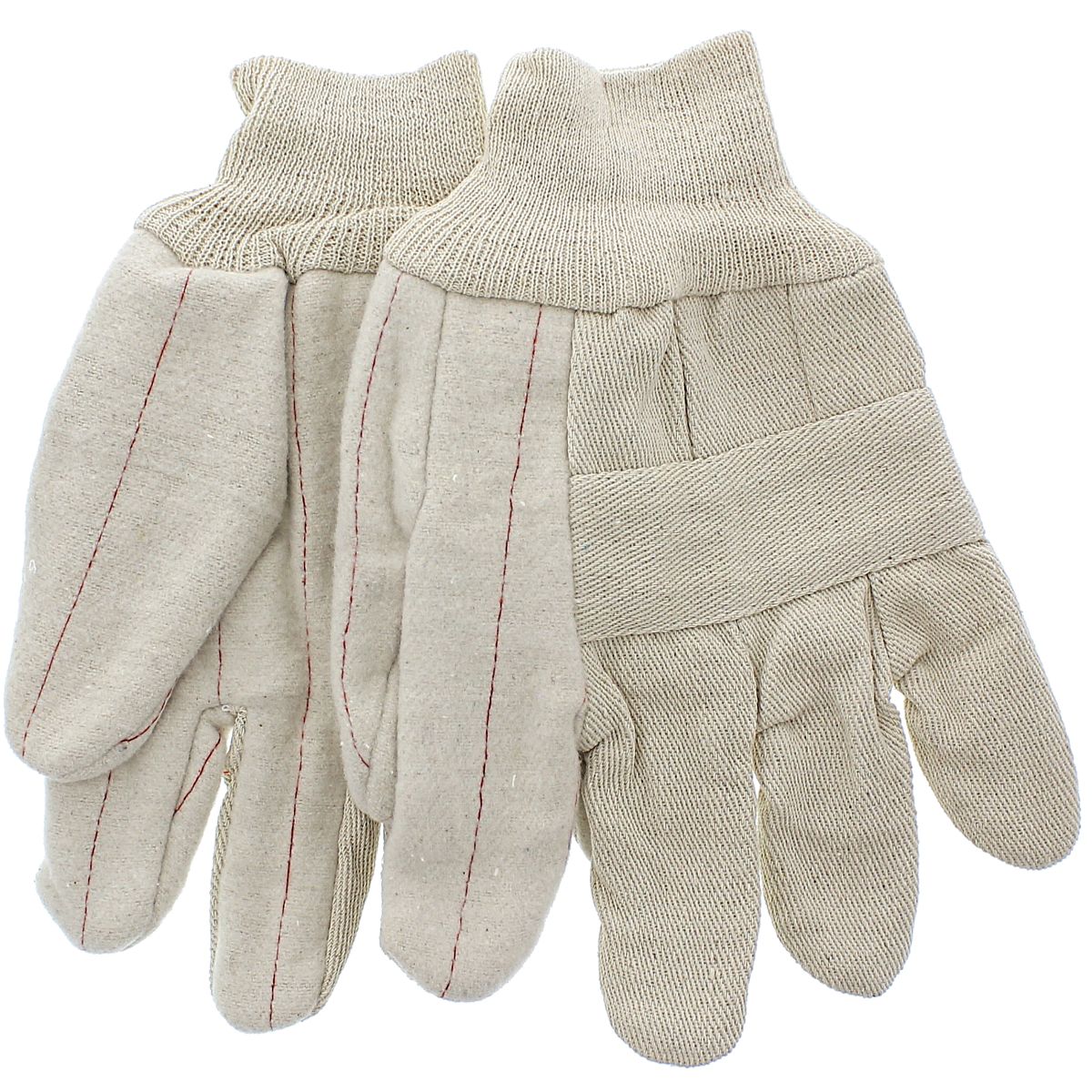 Cotton Work Gloves, Large — 24 oz.