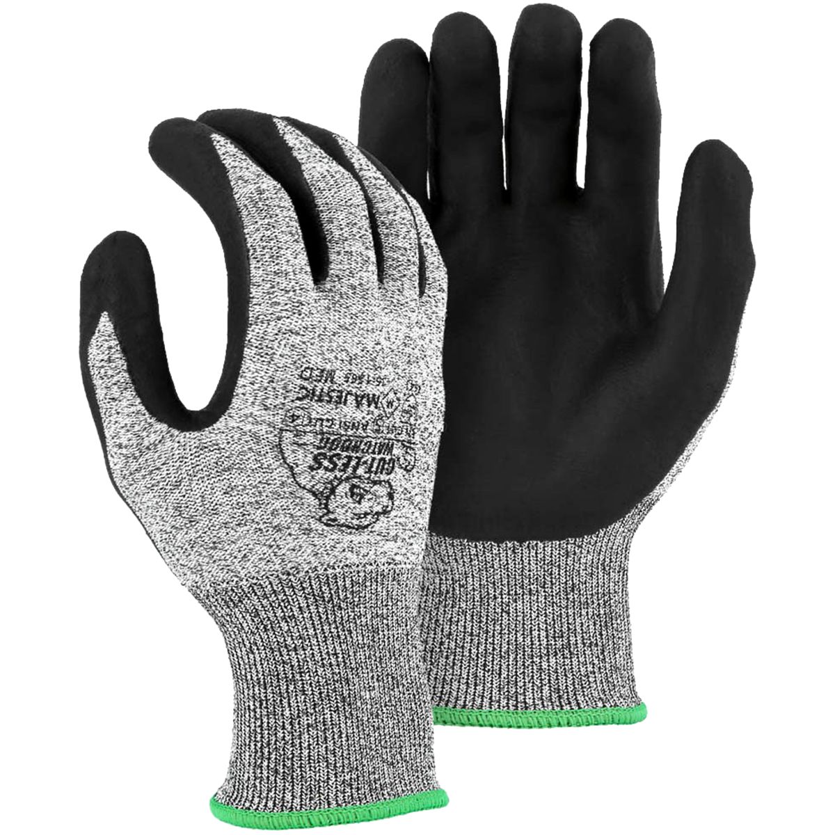 Cut-Less Watchdog Seamless Knit Glove/Foam Nitrile Palm Cut Level A4 - Large