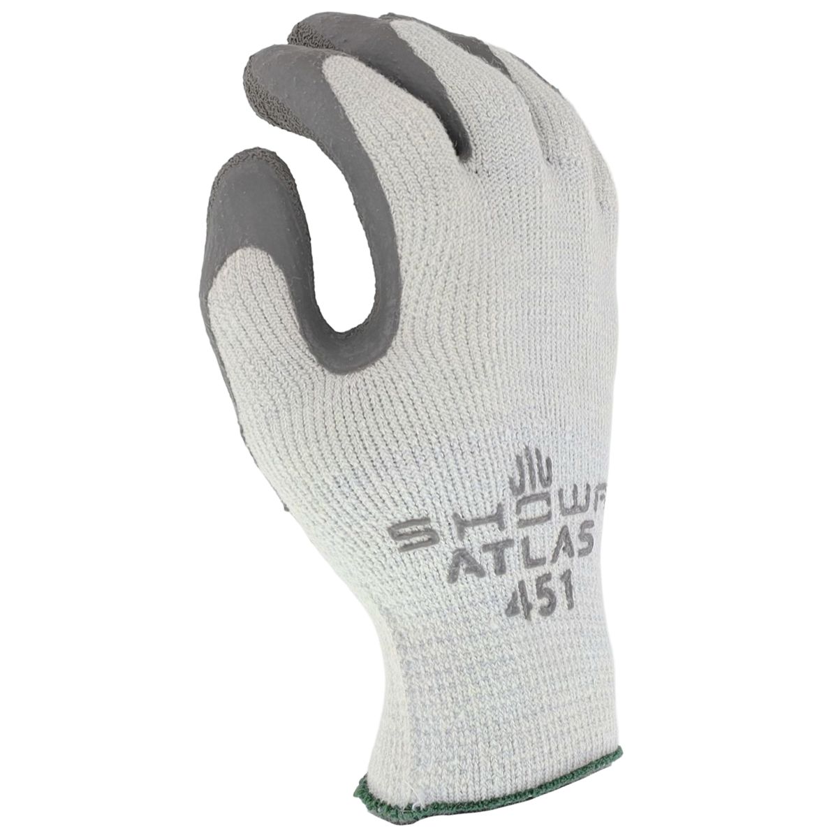 thumbnail image 2 of SHOWA Atlas 300 Rubber Palm Work Gloves – Blue, Size XL, Nitrile Rubber, 1 Dozen, Free Shipping 2 of 2