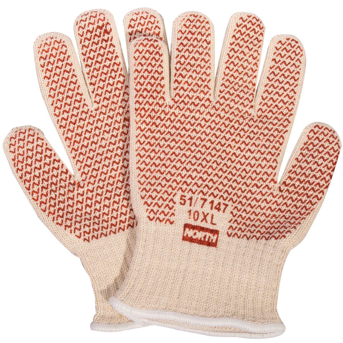 North 51/7147 Grip-N-Hot Mill Gloves, One Size