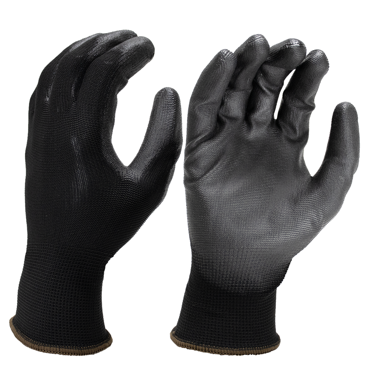 Tacoma Screw Products  Non-Slip Work Gloves — Polyurethane Palm Coating,  Small