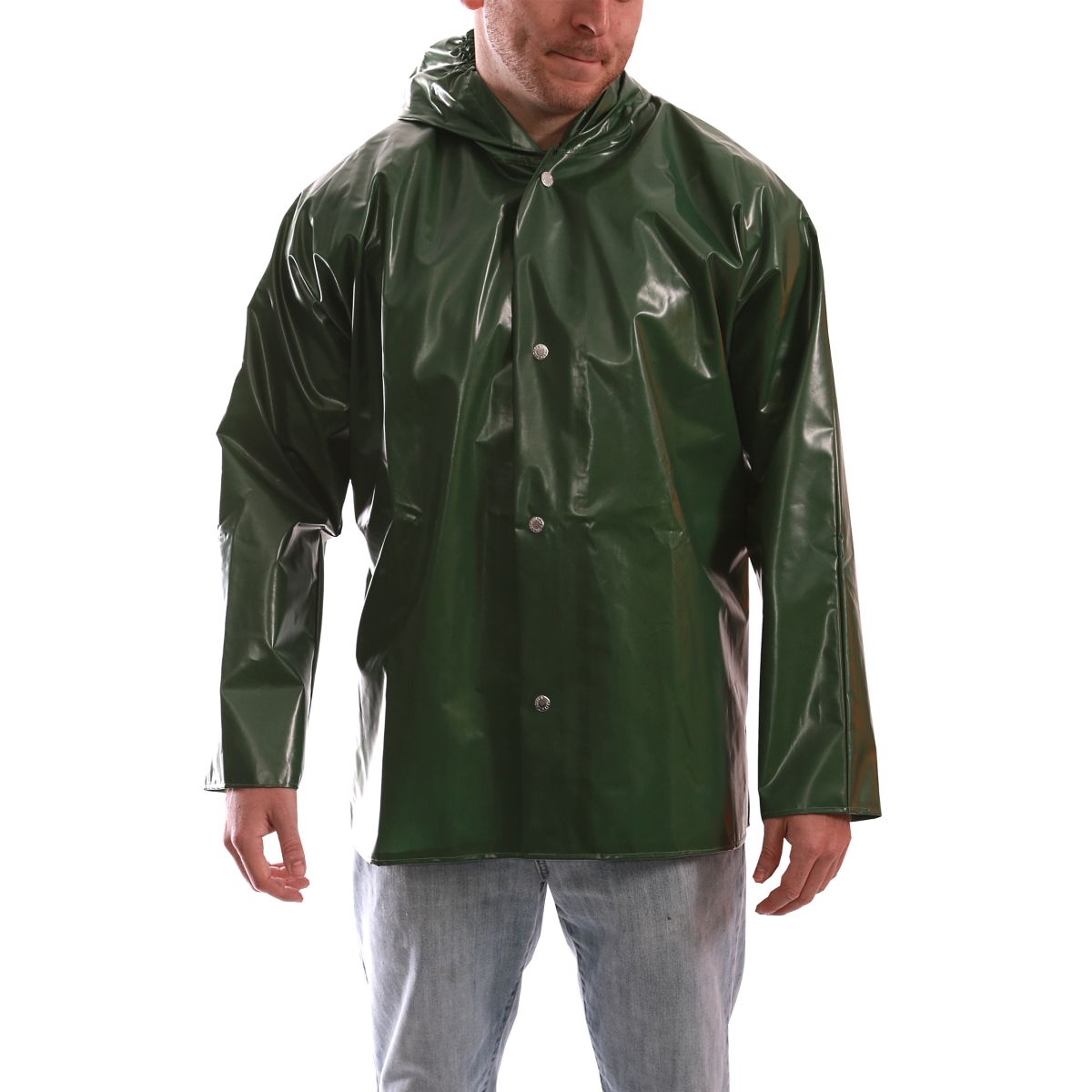 Tingley Iron Eagle® Raingear - Hooded Jacket Green Medium