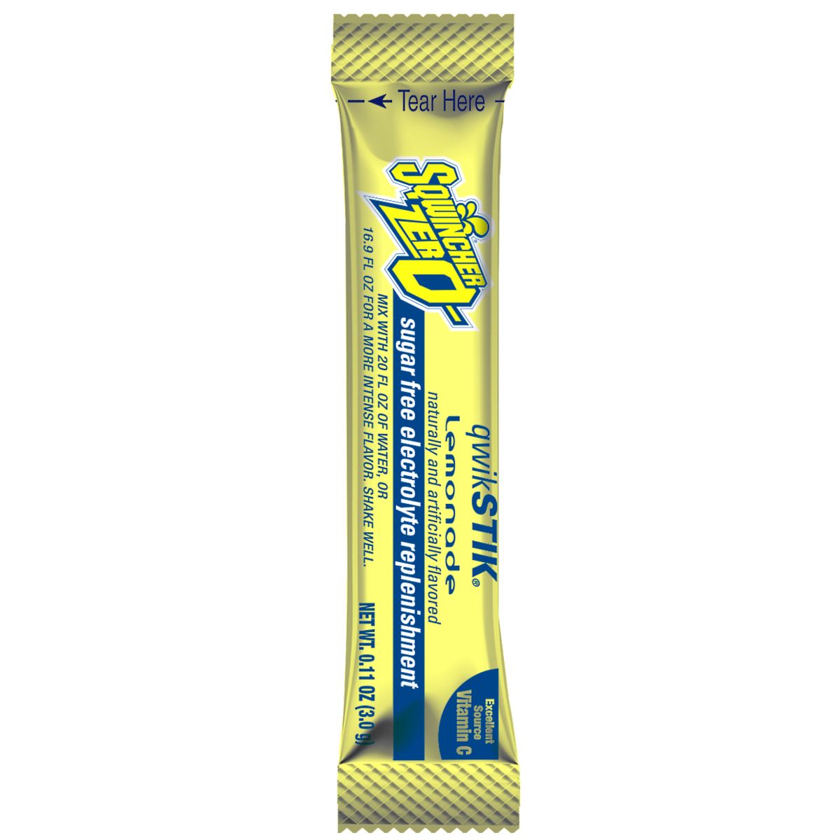 Sqwincher® Qwik Stik® ZERO Lemonade 20 oz. Yield 50/PK