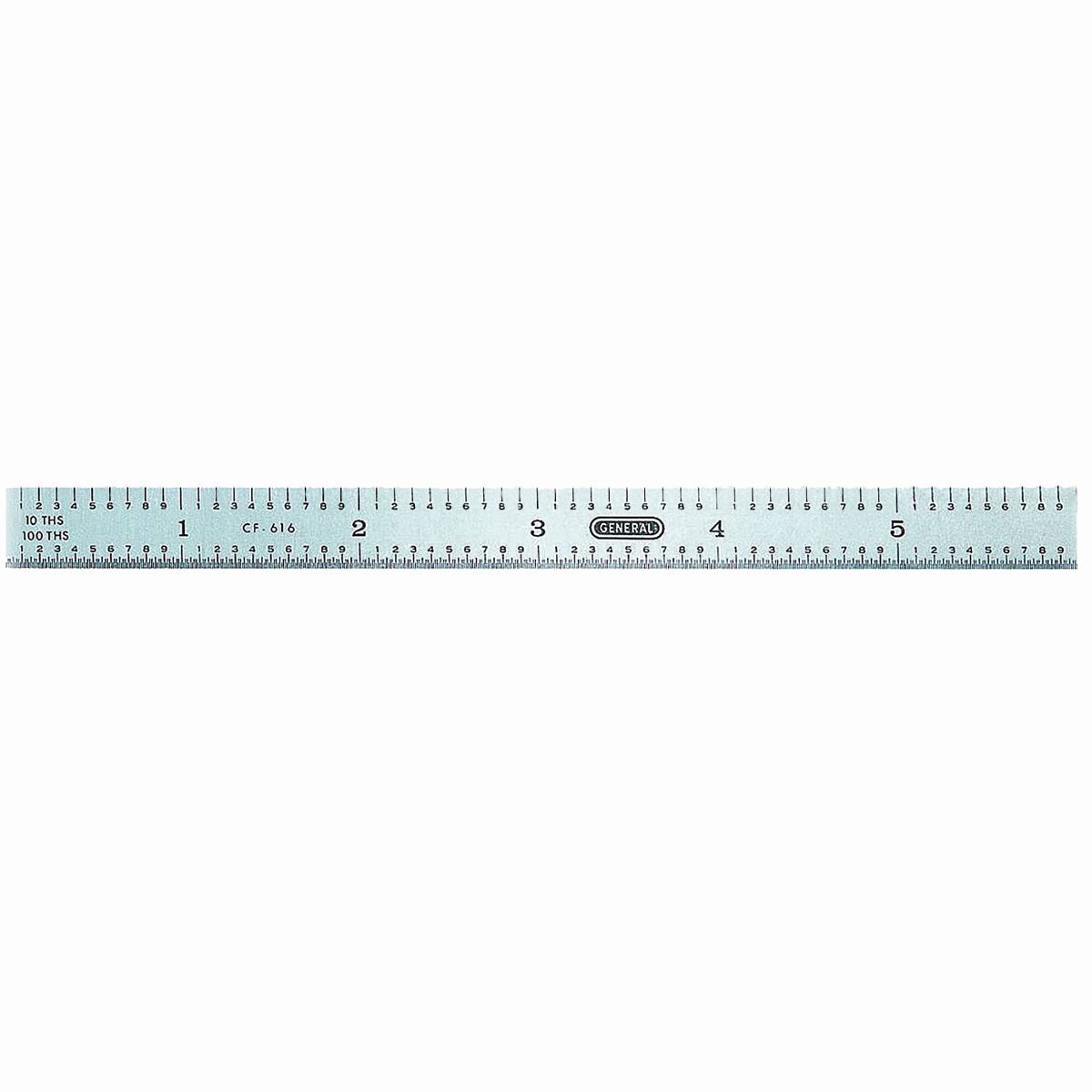 General 6" Precision Industrial Steel Ruler