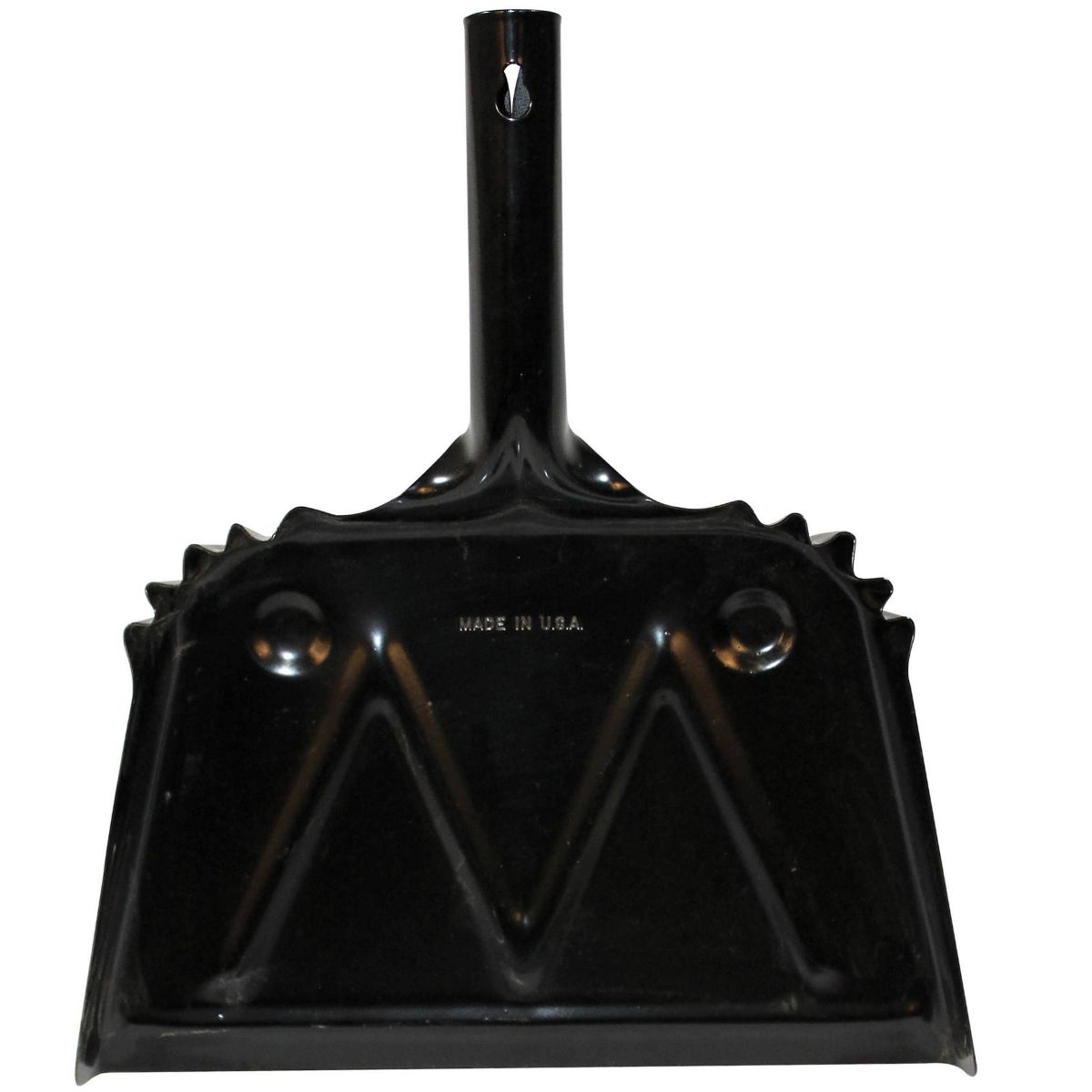 16" Black Metal Dust Pan