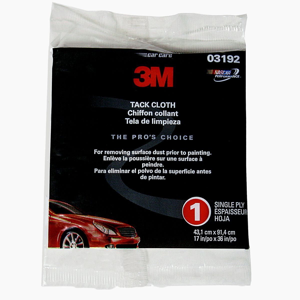 3M™ 03192 17" x 36" All Purpose Tack Cloth