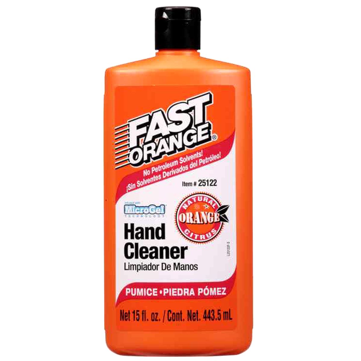 Fast Orange Hand Cleaner, Natural Orange Citrus, Pumice - 15 fl oz