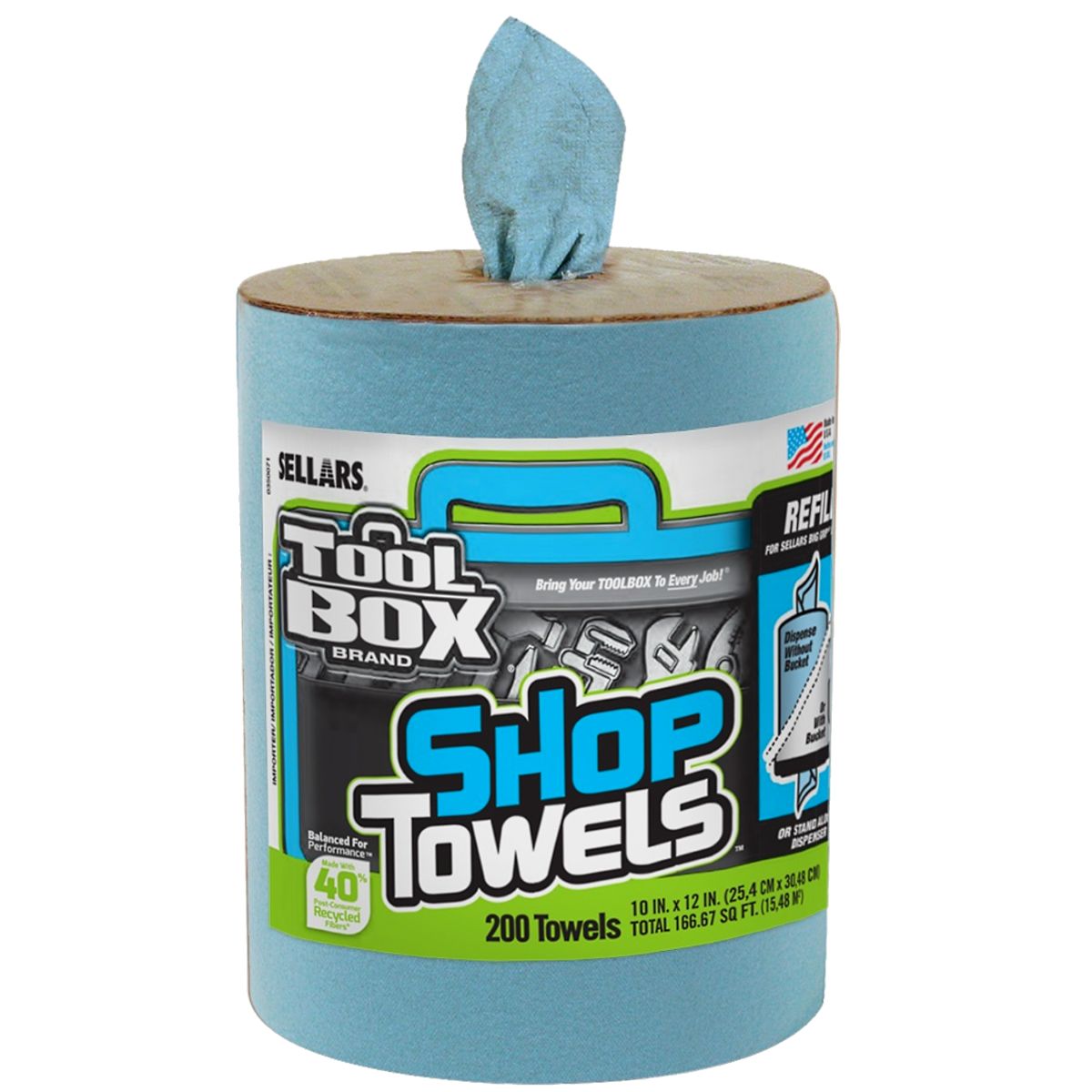 Sellars Toolbox® Bucket Shop Towels, Refill