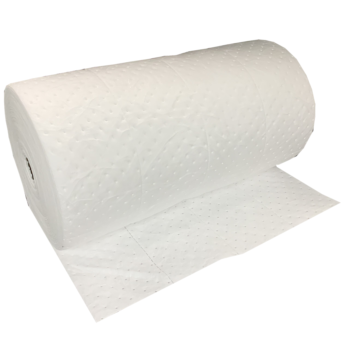 30" x 150' Medium Weight White Oil Only Dimpled Absorbent Roll