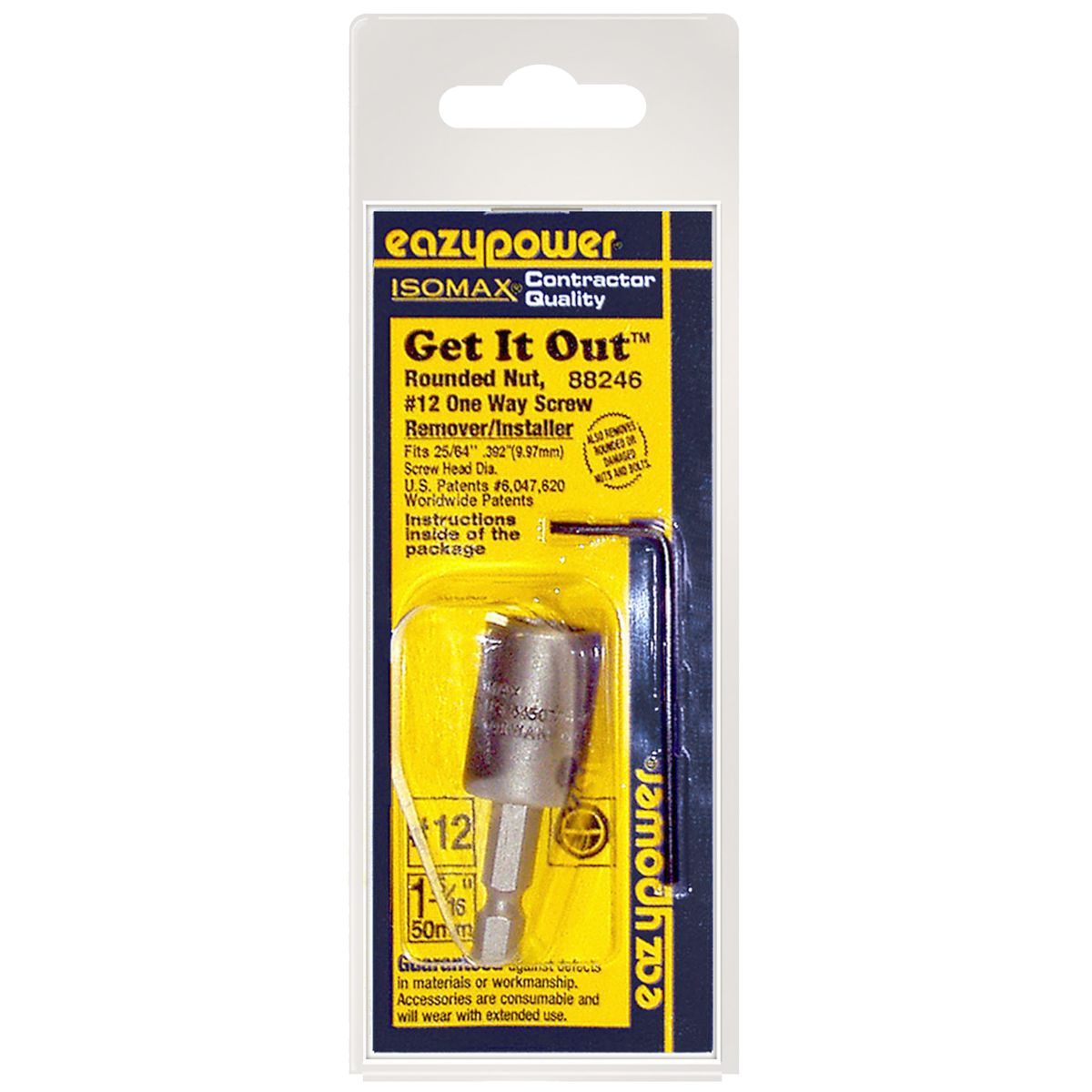 Eazypower 88246 #12 One-Way Screw Remover/Installer Power Bit