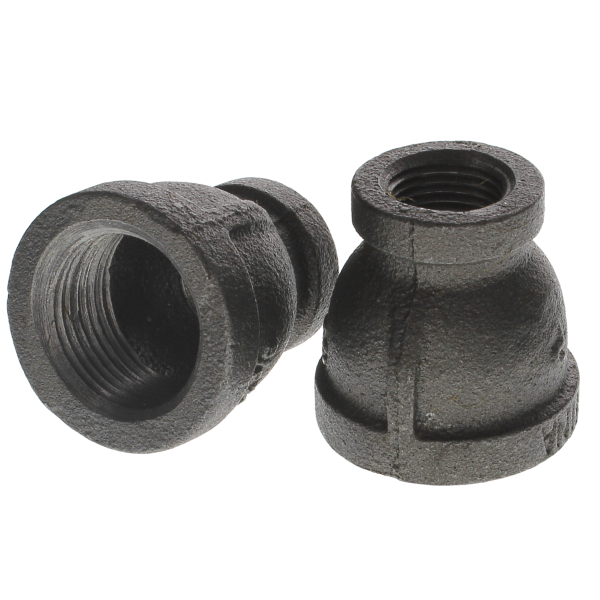 1-1/2" x 3/4" Reducing Coupling — Plain Malleable (Schedule 40)