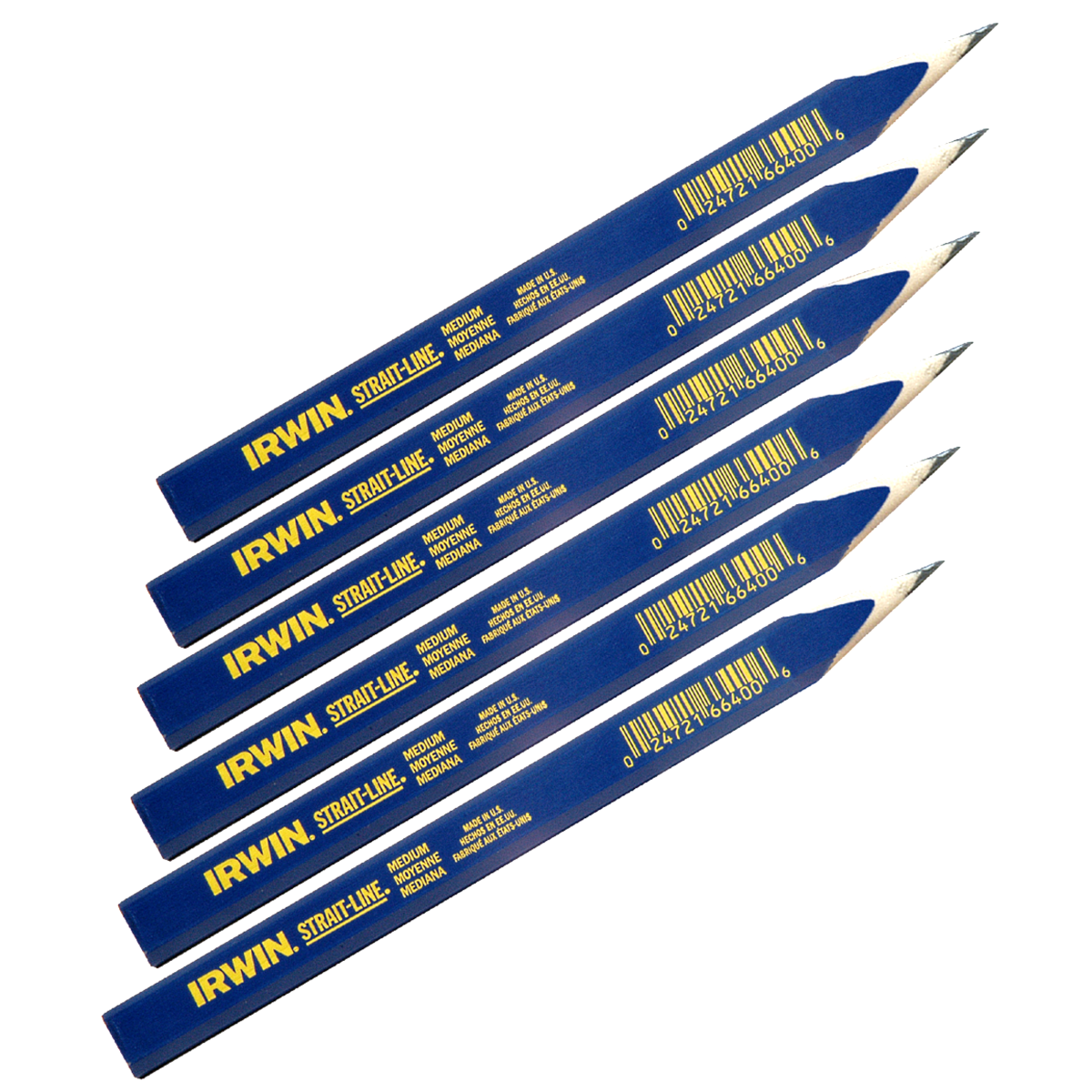 Irwin® 7" - Medium Lead Carpenters Pencil Set — 6 pc.