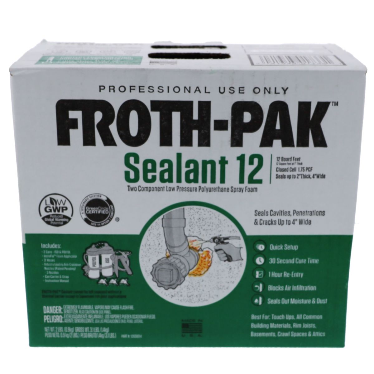 FROTH-PAK™ 12 Spray Foam Sealant Kit