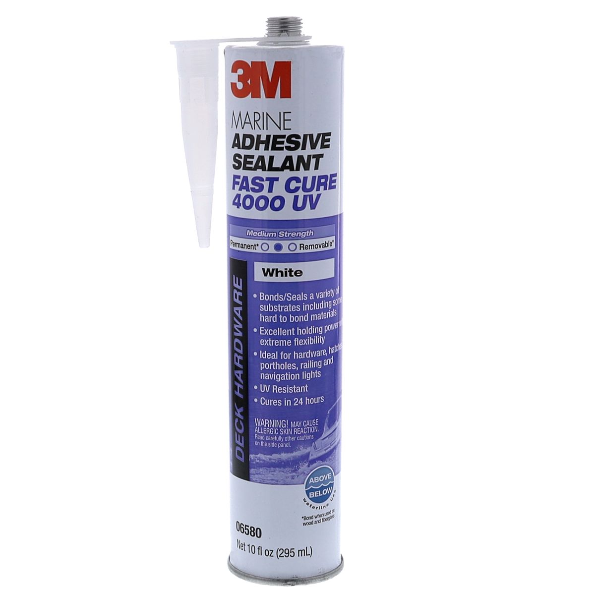 3M™ 06580 4000 UV Marine Adhesive Sealant - 10 oz Cartridge, White