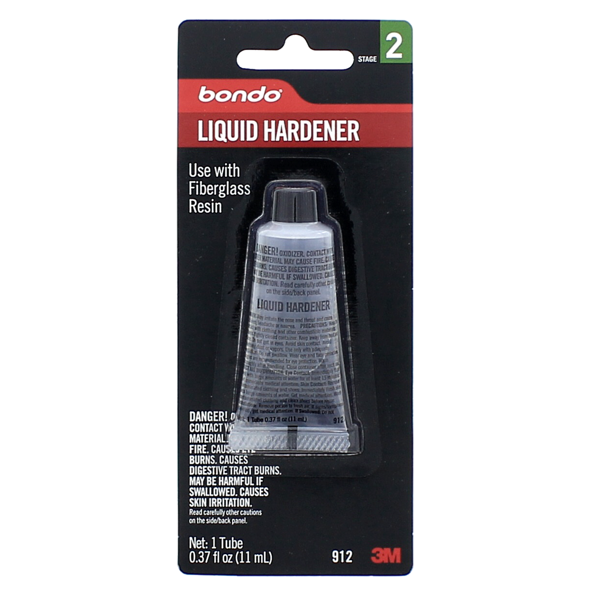 3M™ 00912 Bondo® Liquid Hardener .37 oz. Tube