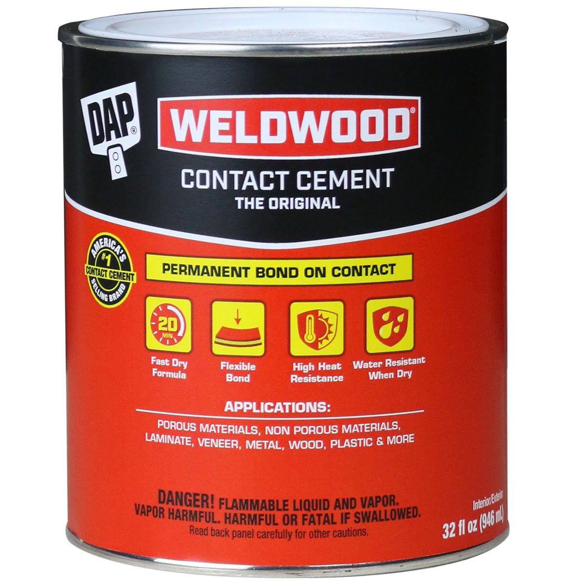 DAP Contact Cement — Quart Metal Can