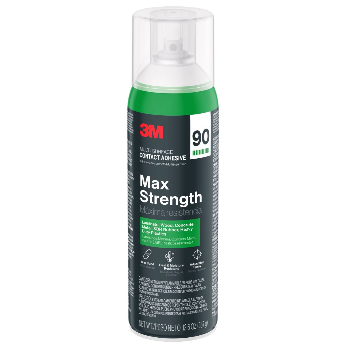 3M Max Strength Contact Adhesive 90-NAT 12.6 oz Aerosol