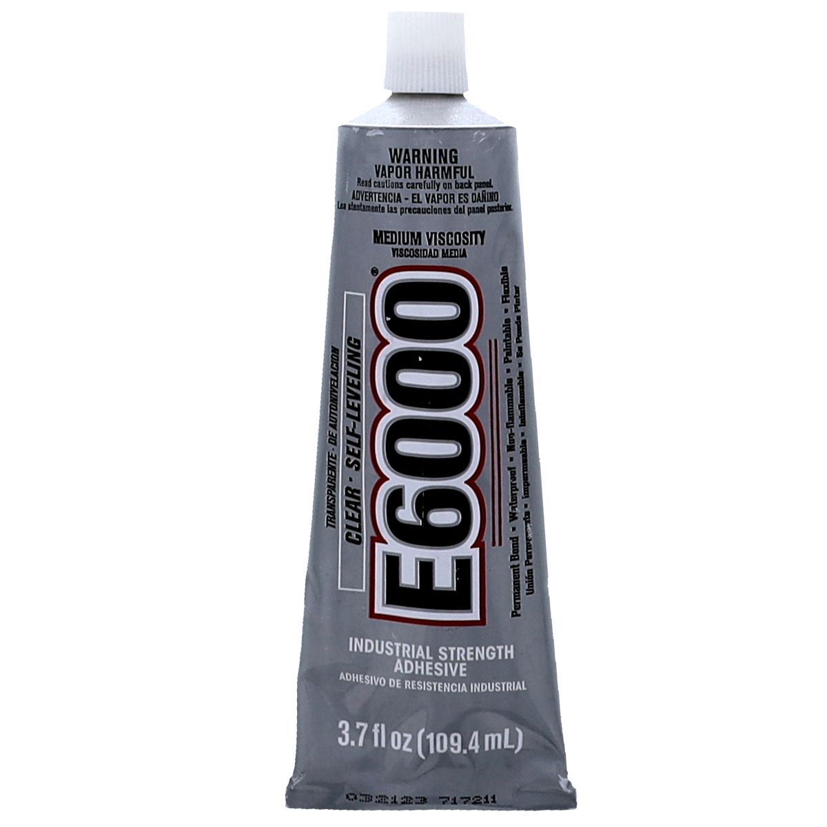 Eclectic 230021 E6000 Self-Leveling Industrial Sealant Clear 3.7 oz. Tube