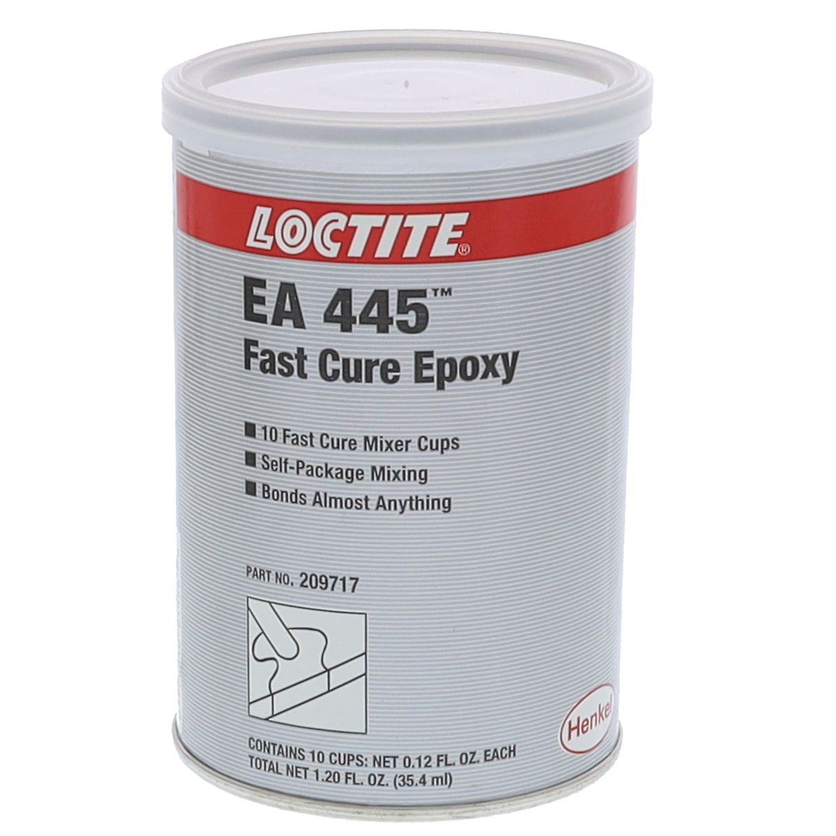 Loctite 209717 EA 445 Fast Cure Epoxy 10 Mixer Cups