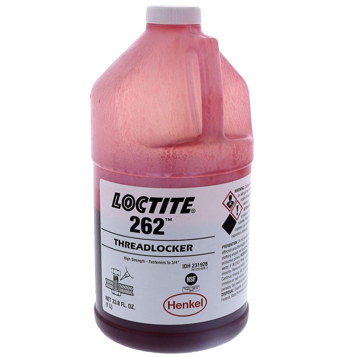 Loctite® 262™ High Strength Red Threadlocker — 1 Liter