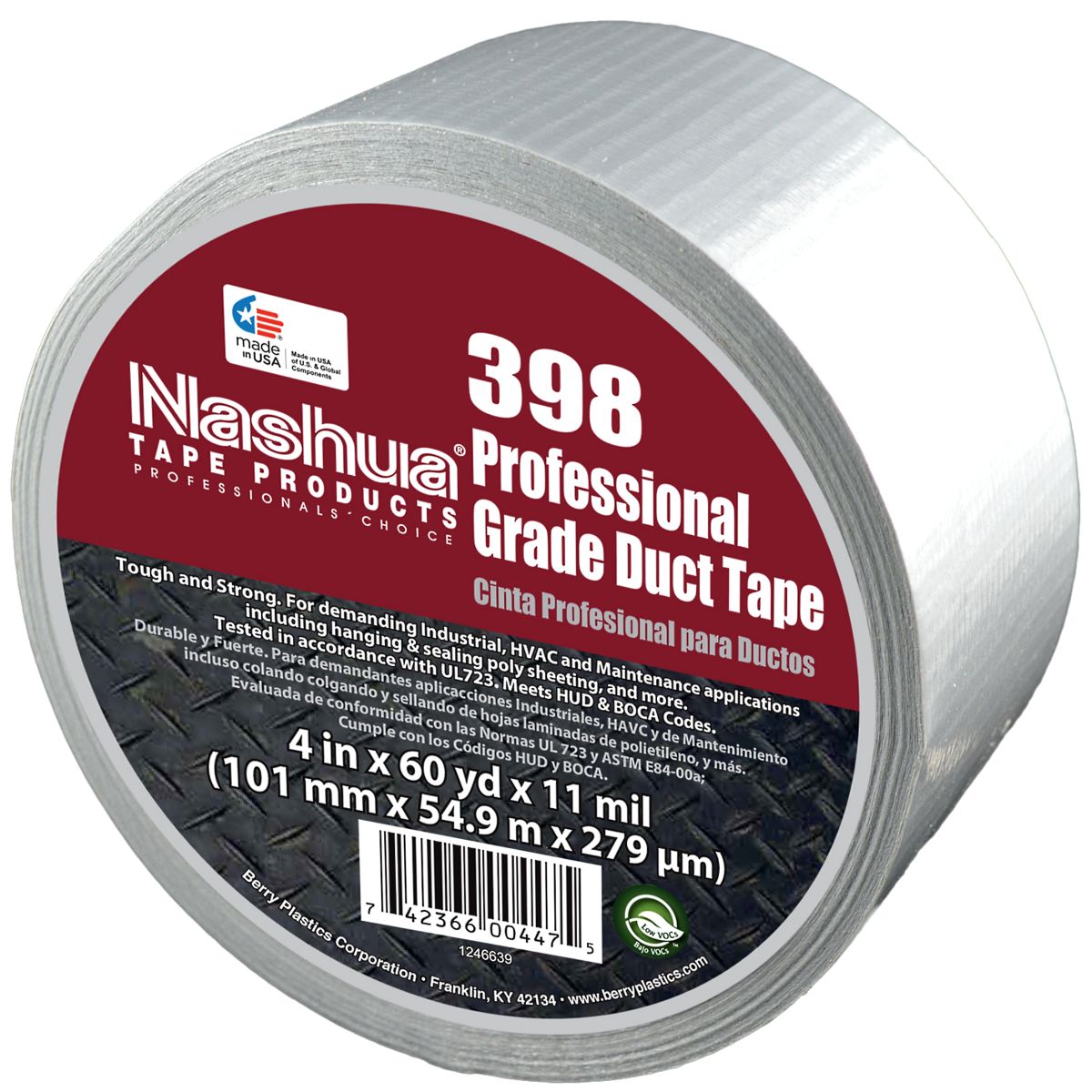 4" x 60 yds. x 11 mil Duct Tape