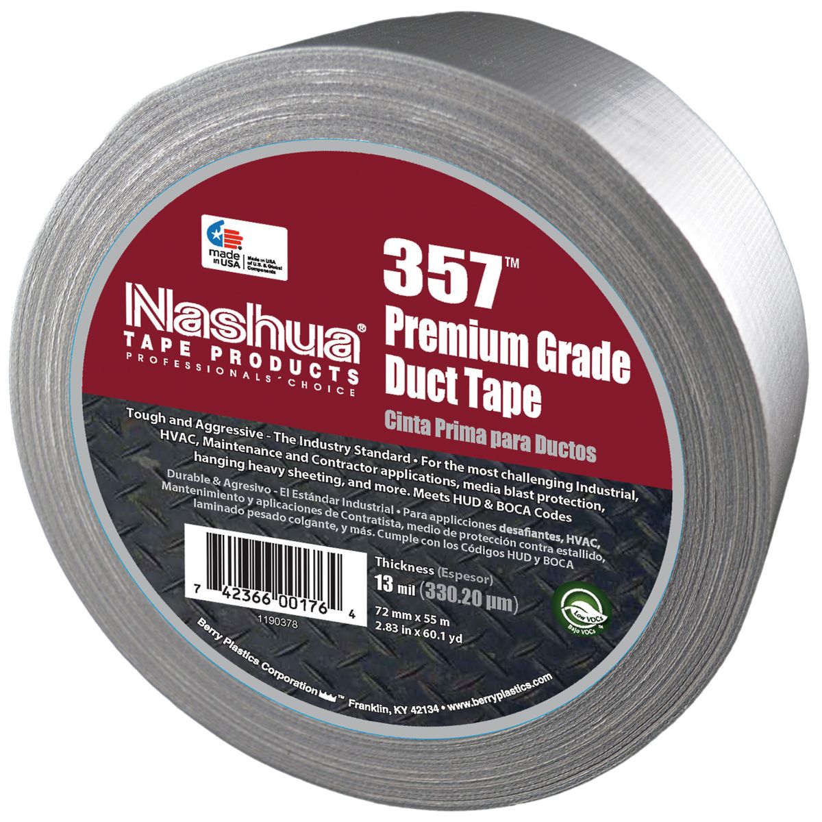 3" x 60 yds. x 13 mil Duct Tape