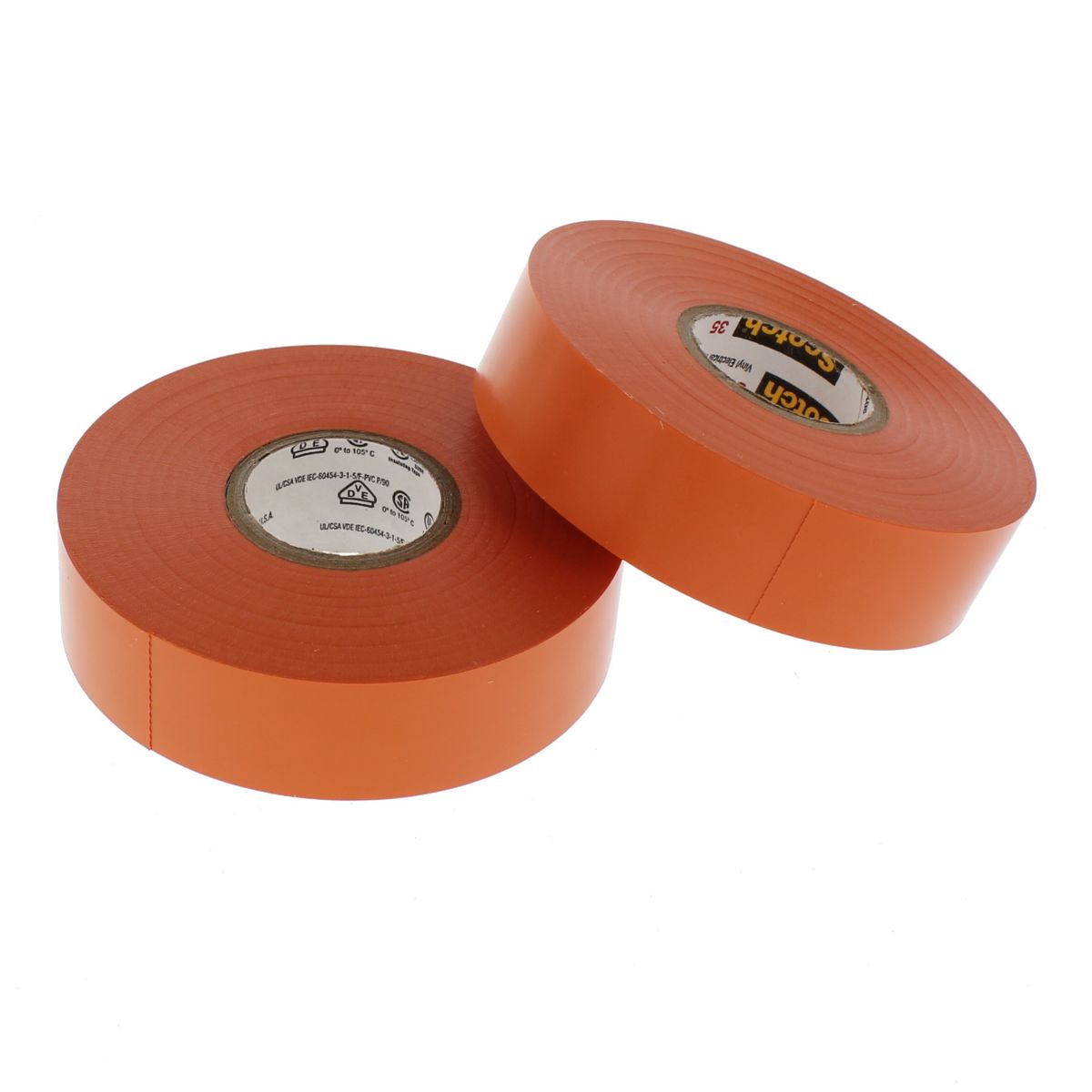 3M™ Electrical Tape — Scotch Premium Colored Vinyl, Orange