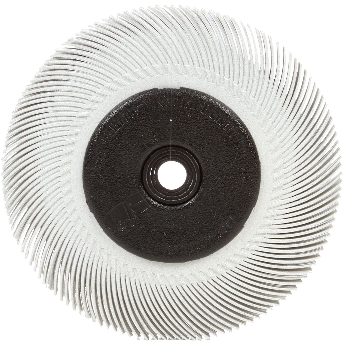 3M 6" x 7/16" x 1" 120 Grit Radial Bristle Brush, White